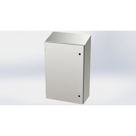 Saginaw Control & Engineering 1/4 Turn Latch Electrical Enclosures, 36 in H, 12 in D, 24 in W, NEMA 3R, 4, 4X, 12, 13 SCE-36EL2412SSST